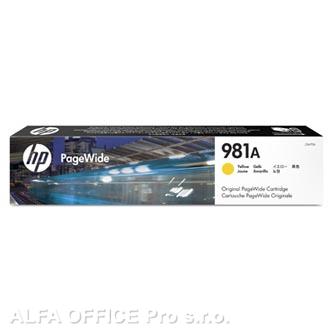 HP originální ink J3M70A, HP 981A, yellow, 6000str., 70ml, HP PageWide Enterprise Color 55
