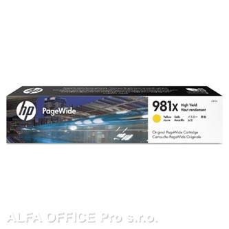 HP originální ink L0R11A, HP 981X, yellow, 10000str., 114.5ml, high capacity, HP PageWide 