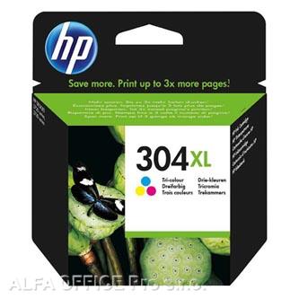 HP originální ink N9K07AE, HP 304XL, Tri-color, 300str., 7ml, HP DeskJet 2620,2630,2632,26