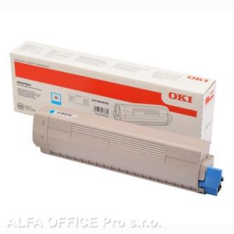 OKI originální toner 46443103, cyan, 10000str., high capacity, OKI C833, C843