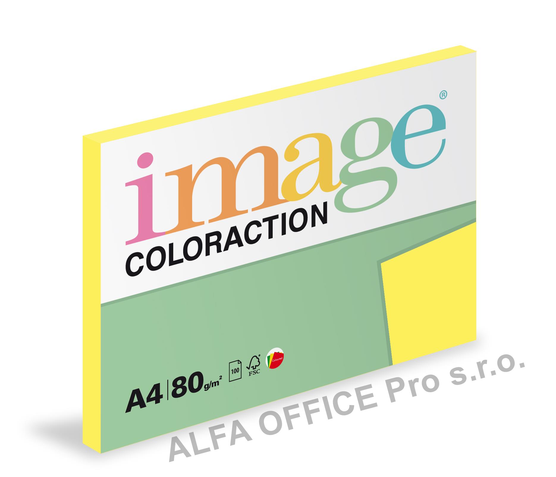 Xerografický papír BAREVNÝ - Canary/ středně žlutá / 100 listů / CY39