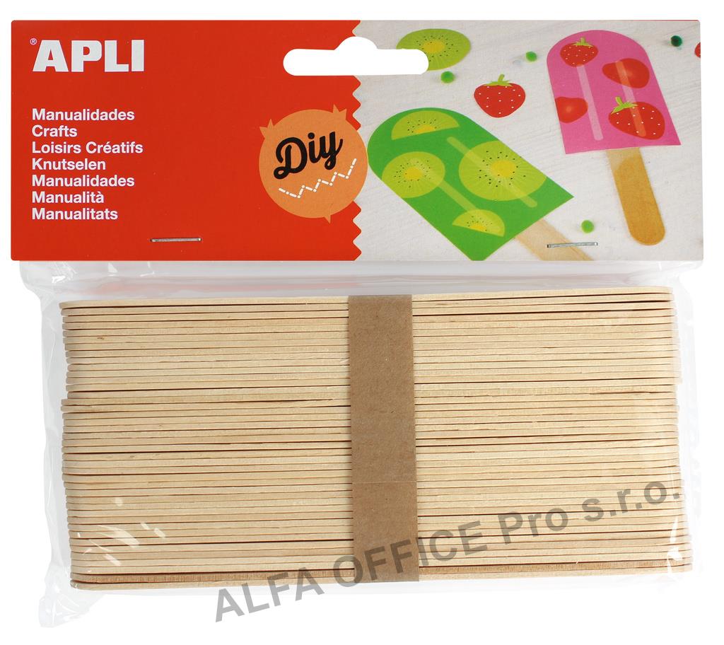 Nanuková dřívka APLI přírodní / 40 ks