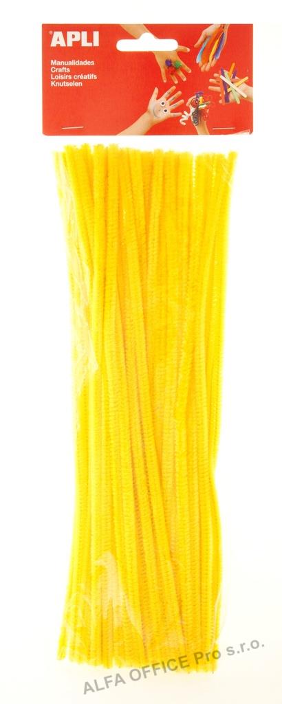 Modelovací drátky APLI žluté / 30 cm / 50 ks
