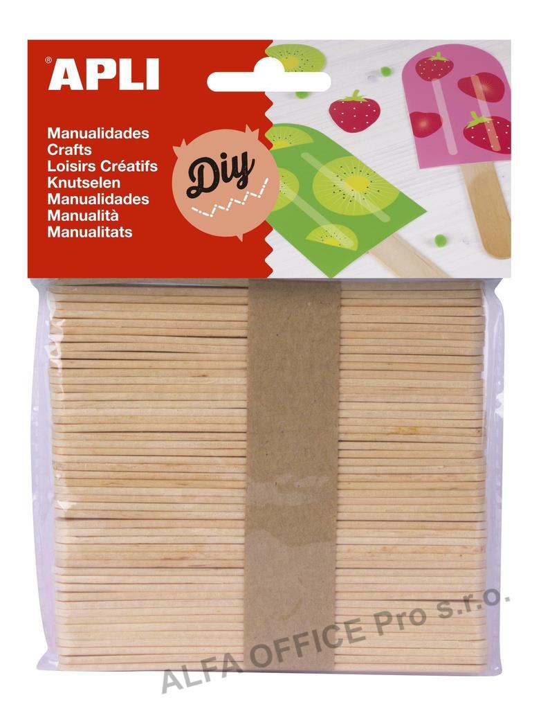 Dřívka APLI přírodní / 50 ks