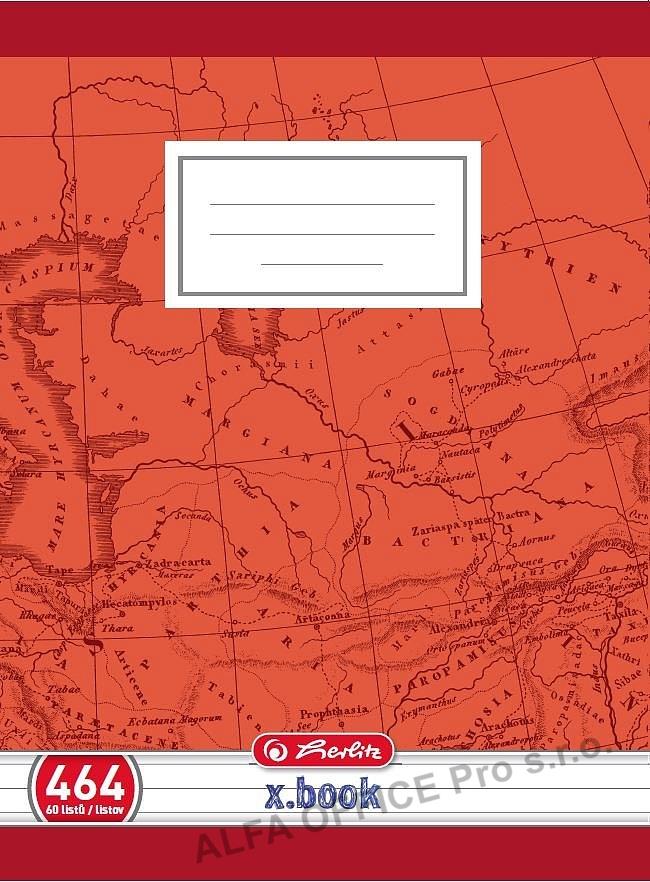 Sešit školní Herlitz Premium 464 - A4 / linka / 60 listů