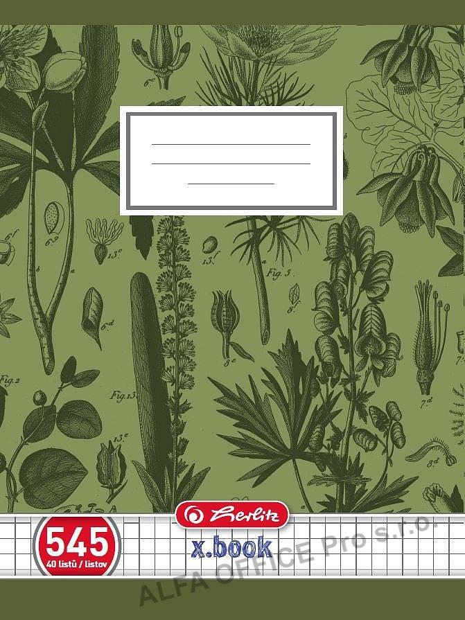 Sešit školní Herlitz Premium 545 - A5 / čtvereček / 40 listů