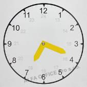 Školní hodiny bílé - hranaté