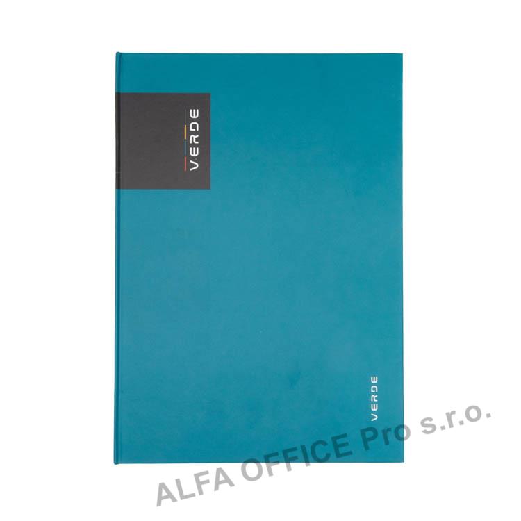 Kniha záznamní VERDE - A4 / linka / 96 listů / milano