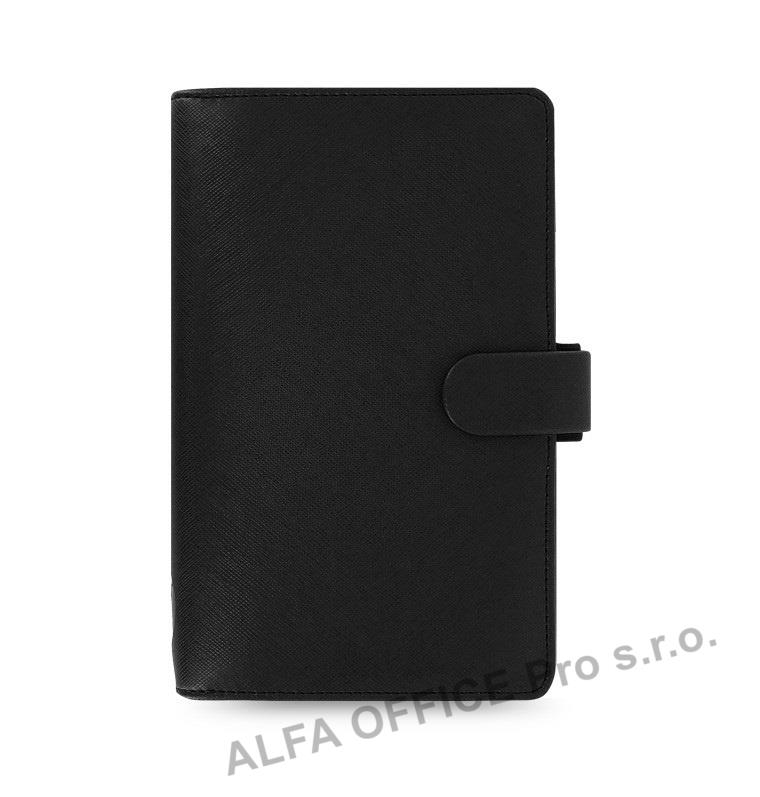 Filofax Saffiano A6 osobní compact týdenní černá