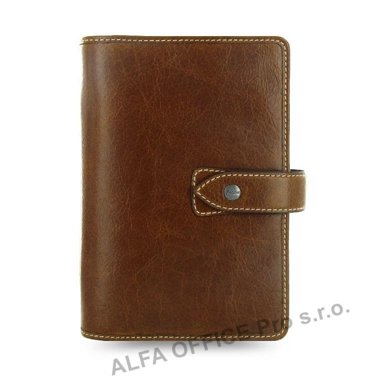 Filofax Malden A6 osobní týdenní oříškově hnědá