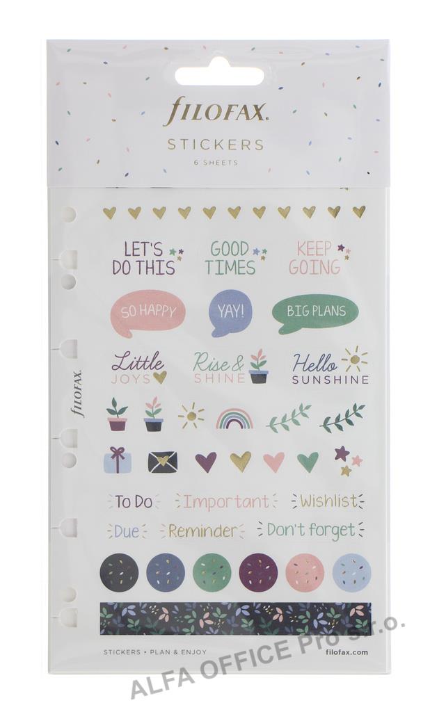 Náplň Multi Filofax Garden osobní A5 / samolepky