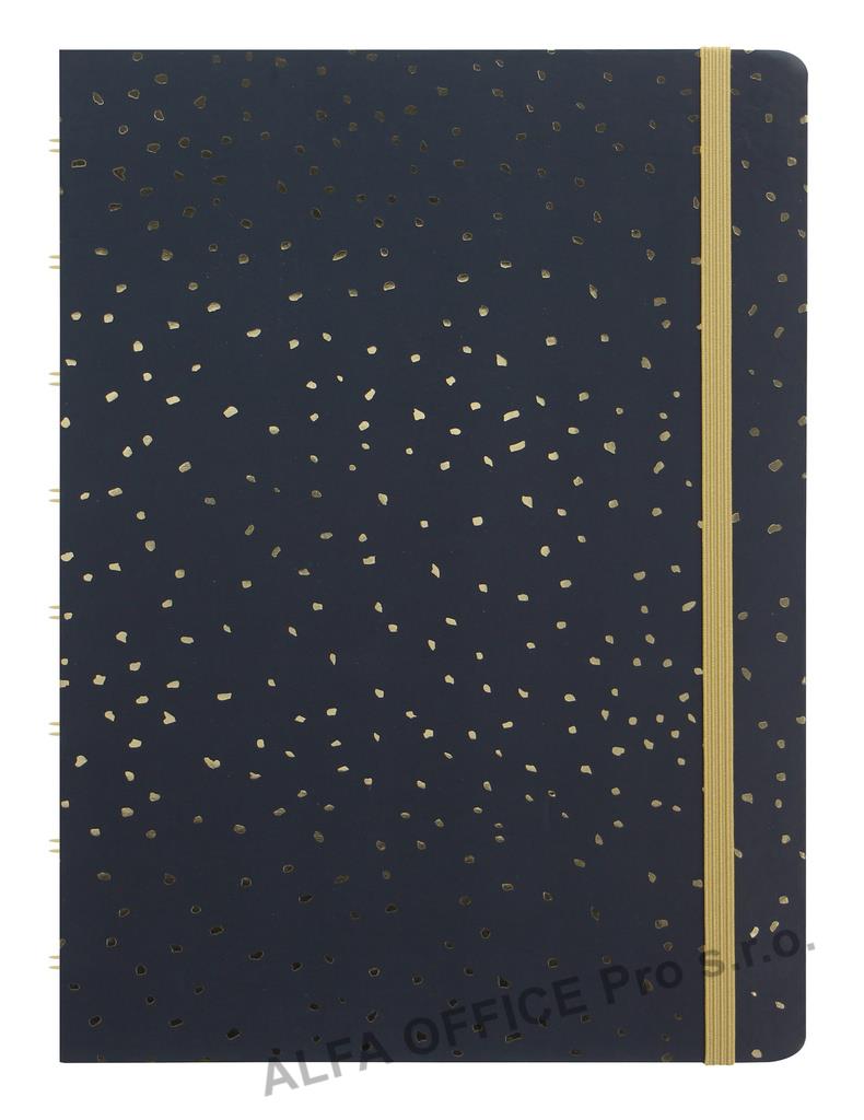 Blok Filofax Notebook Confetti charcoal - A5/56l
