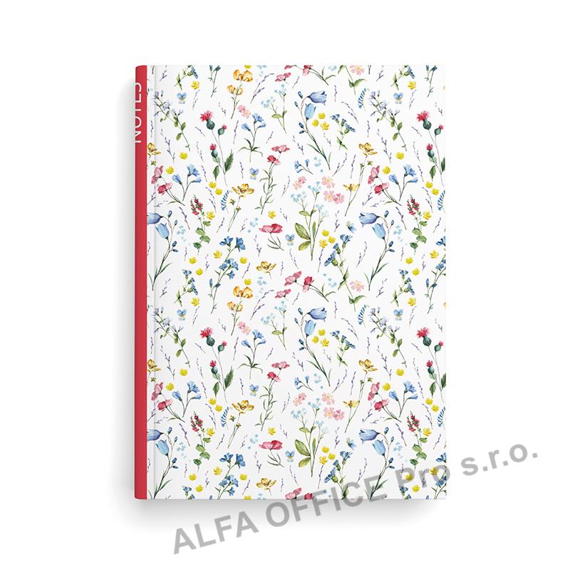 Kniha záznamní A5 - linka / 100 l / louka