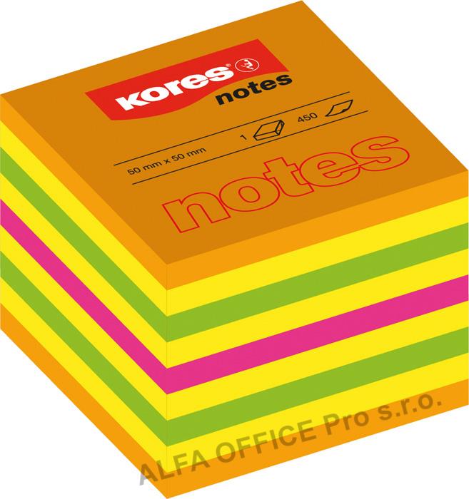 Samolepicí bloček Kores Cubo - 50 x 50 mm / 400 lístků
