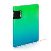 Desky A4 kroužkové OMBRE - 4 kroužek / zelená