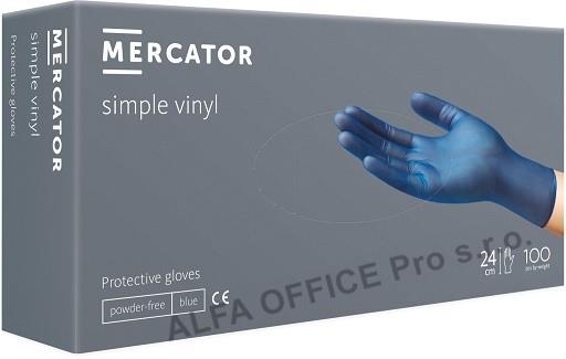 Rukavice Nitril L modré / 100 ks nepudr.