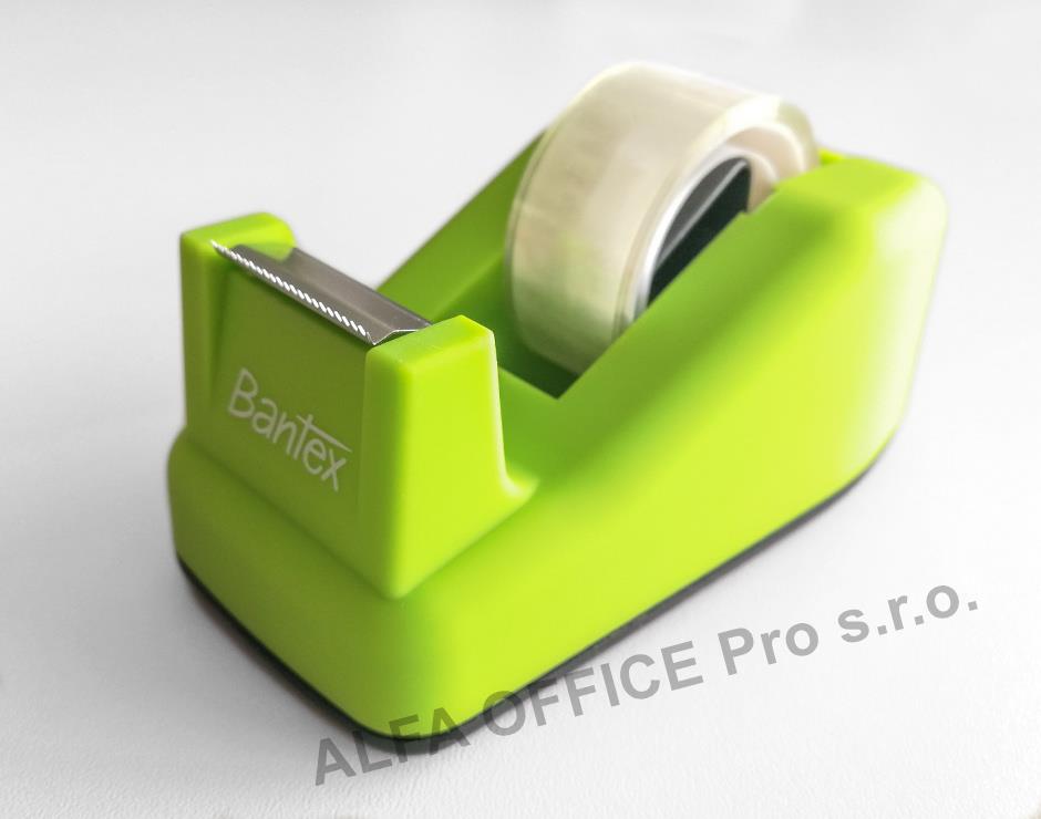 Stolní odvíječ lepicí pásky Bantex - limetkově zelená