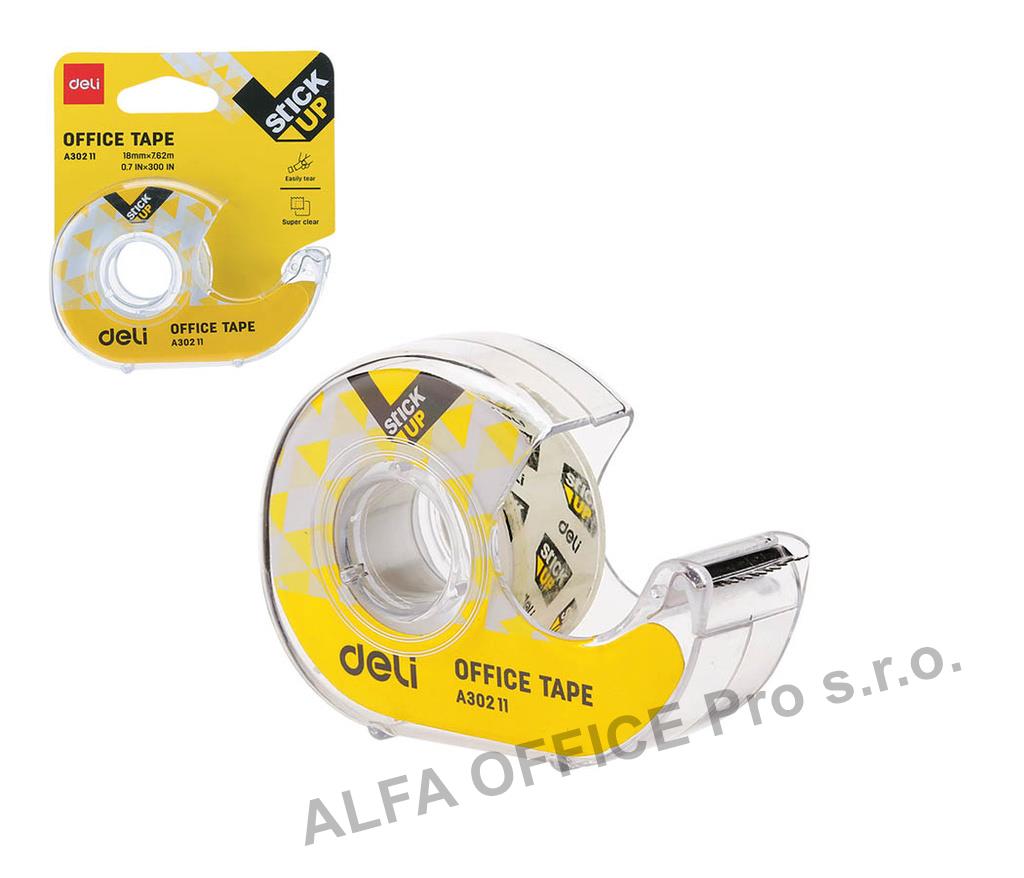 Lepicí páska s odvíječem DELI - 18 mm x 7,6 m