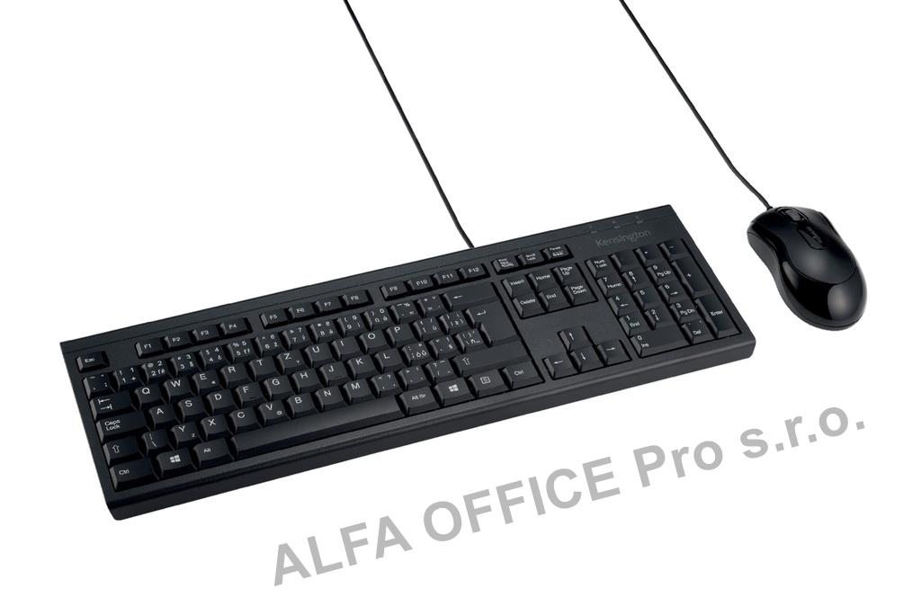 Klávesnice + myš  Kensington EQ KM100 - černá