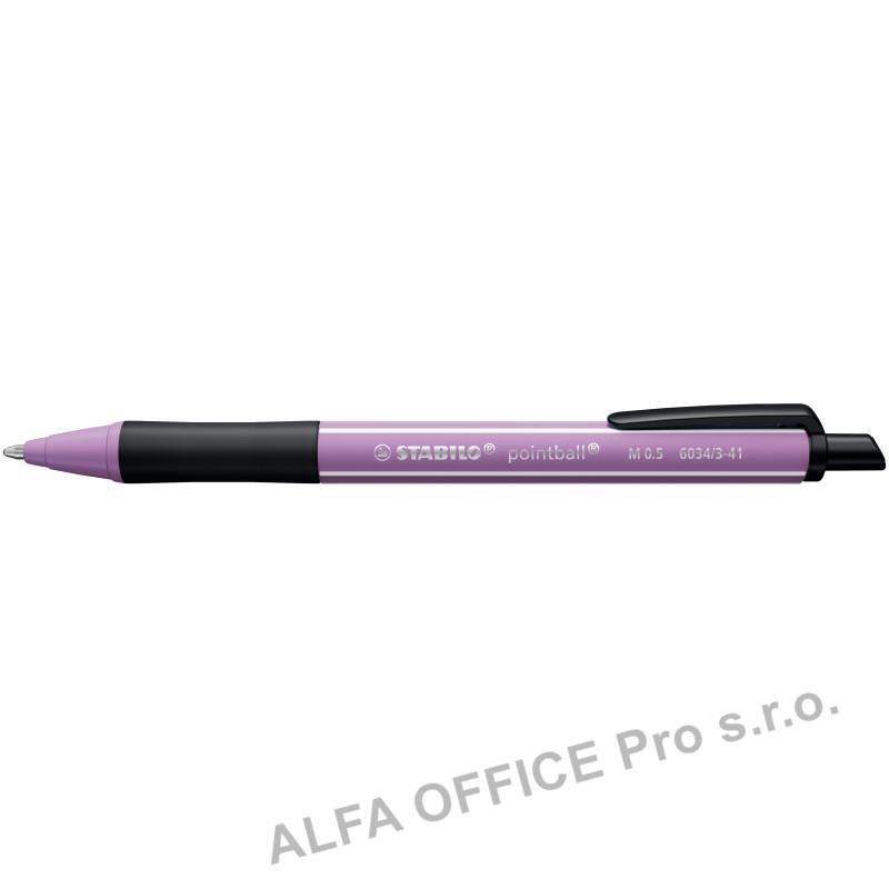 Kuličkové pero STABILO pointball NatureCOLORS Wildflower - šedofialová