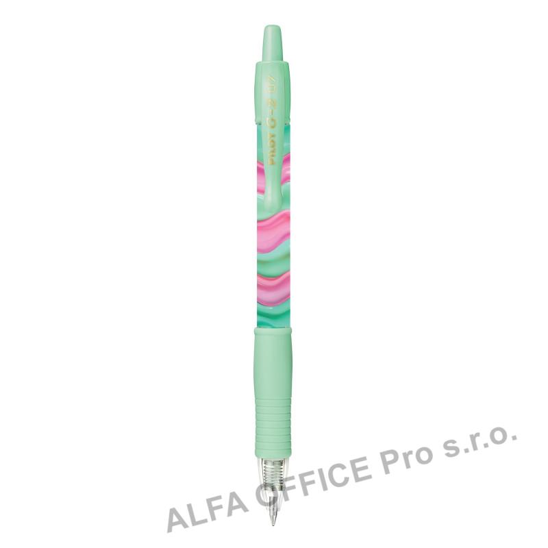 Gelový roller Pilot G-2 Flow 0,7 - zelená / černá náplň