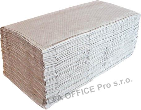 Papírové ručníky skládané Z-Z šedé / 1-vrstvé / 250 ks