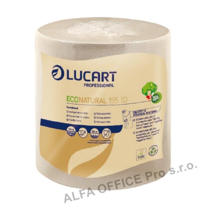 Papírové ručníky v rolích Lucart EcoNatural / 155 m / 2-vrstvé