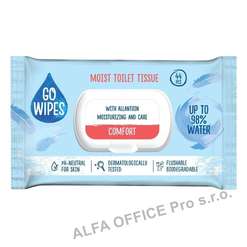 Papír toaletní vlhčený GoWipes Comfort / 44  ks