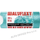 Pytle Alufix Aluflexy stahovací - 53x60 cm / 35l / 28my / 15ks / tyrkysová