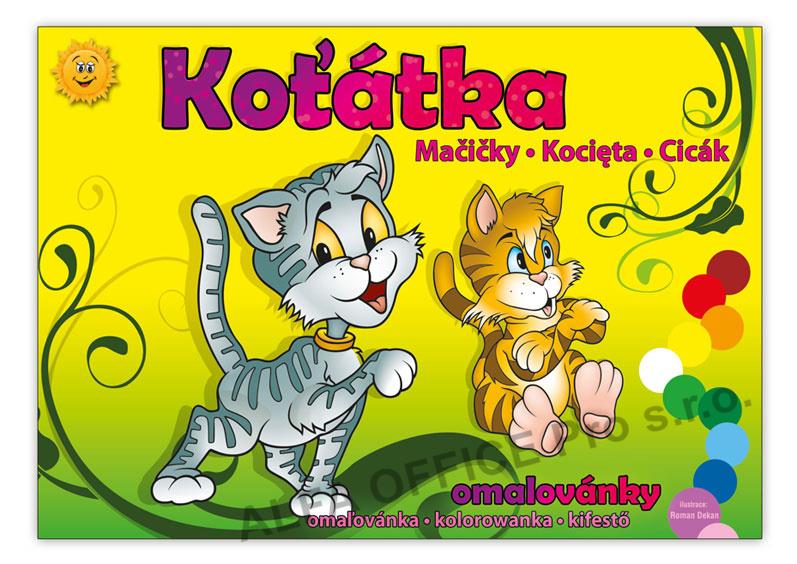 Omalovánky A5 - Koťátka
