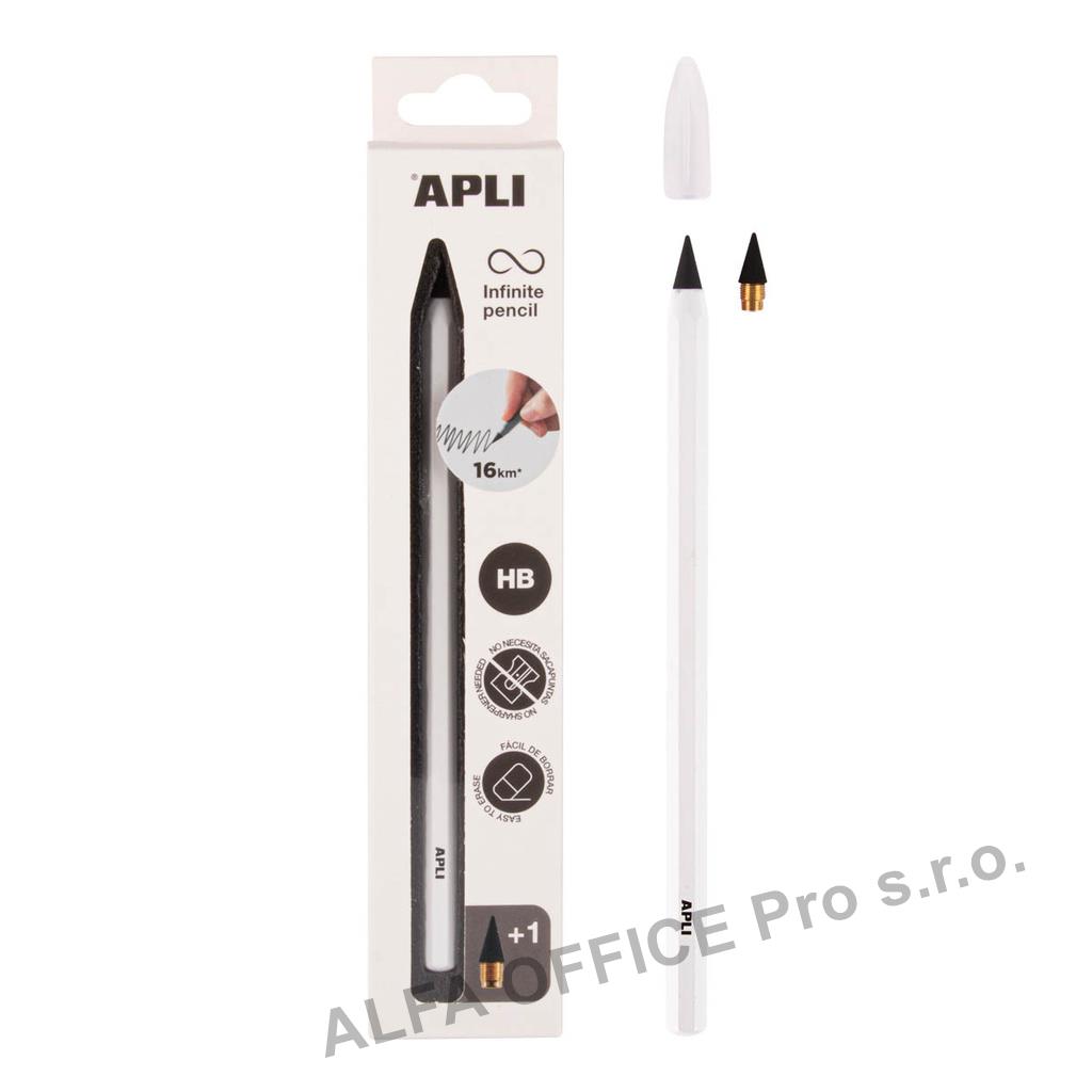 Tužka APLI HB nekonečná - bílá / až 16 km