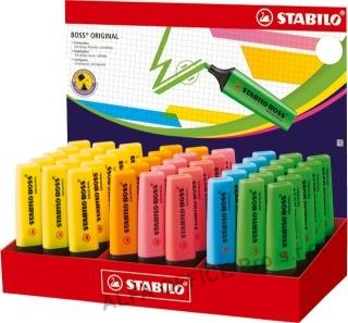 Zvýrazňovač STABILO® BOSS ORIGINAL / display 45 ks 