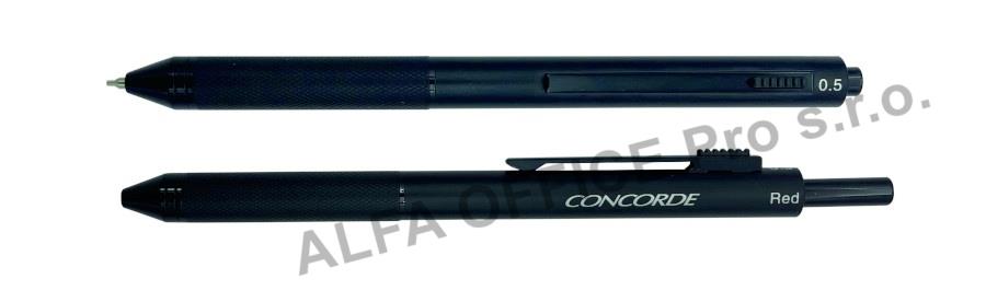 Kuličkové pero CONCORDE Chameleon 4v1 - černá