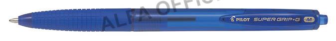 Kuličkové pero Pilot Super Grip-G transparentní - modrá
