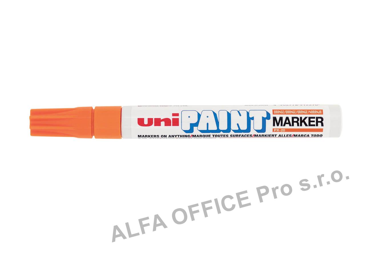 Popisovač UNI PAINT PX-20 lakový Medium / oranžová