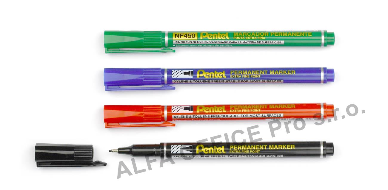 Popisovač Pentel NF450 permanentní - černá
