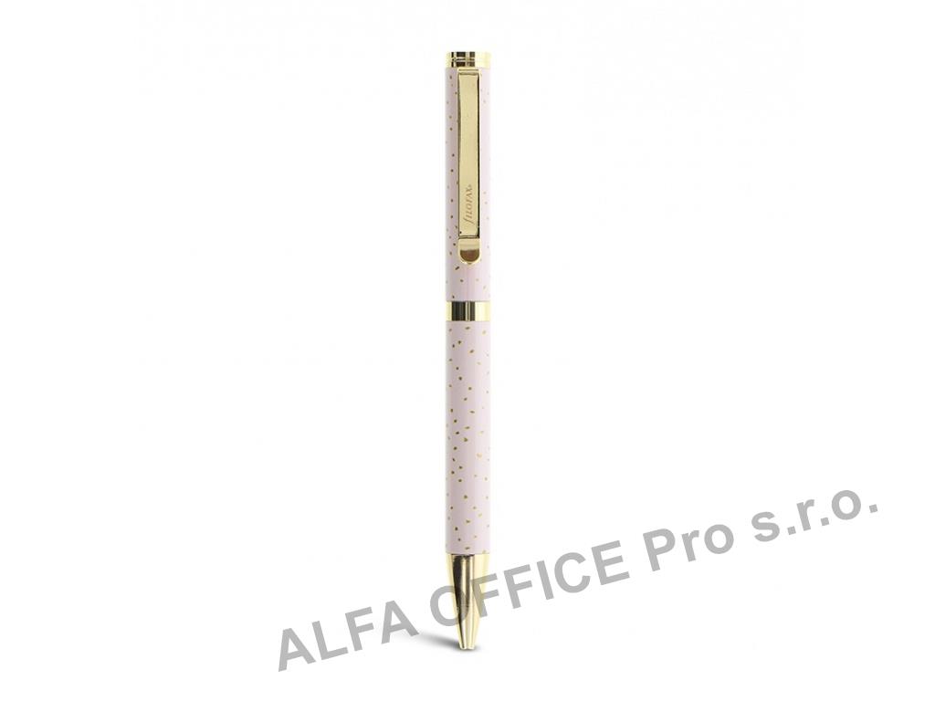 Filofax kuličkové pero - Confetti Rose Quartz