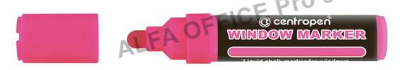 Značkovač Centropen 9121 window - růžová fluo