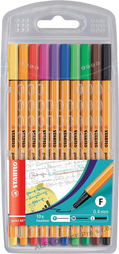 Liner STABILO® point 88 - sada 10 ks