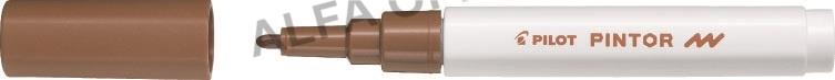 Popisovač Pilot Pintor F / hnědá
