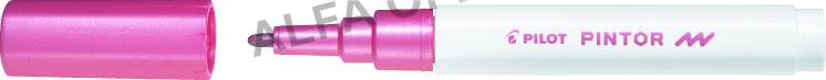 Popisovač Pilot Pintor F / metalická růžová