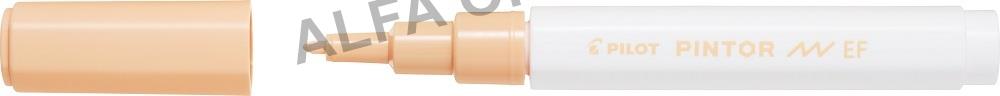 Popisovač Pilot Pintor EF / pastelově oranžová