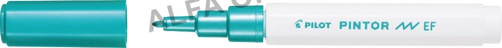 Popisovač Pilot Pintor EF / metalická zelená