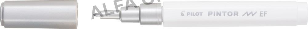 Popisovač Pilot Pintor EF / stříbrná