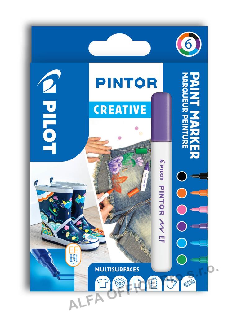 Popisovač Pilot Pintor EF Creative / sada 6 ks