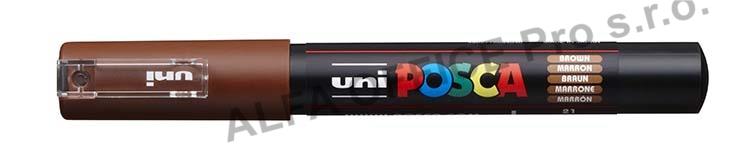 Posca popisovač / 0,7 mm - hnědá