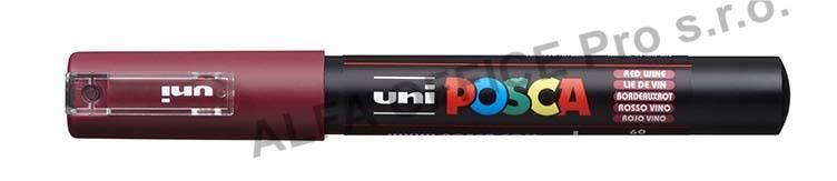Posca popisovač / 0,7 mm - bordó