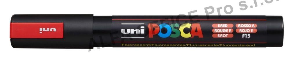 Posca popisovač / 2,5 mm - fluo-červená