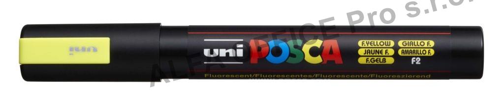 Posca popisovač / 2,5 mm - fluo-žlutá