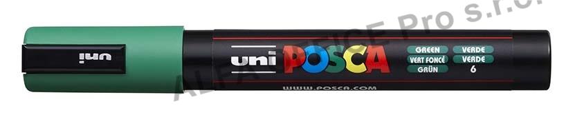 Posca popisovač / 2,5 mm - zelená